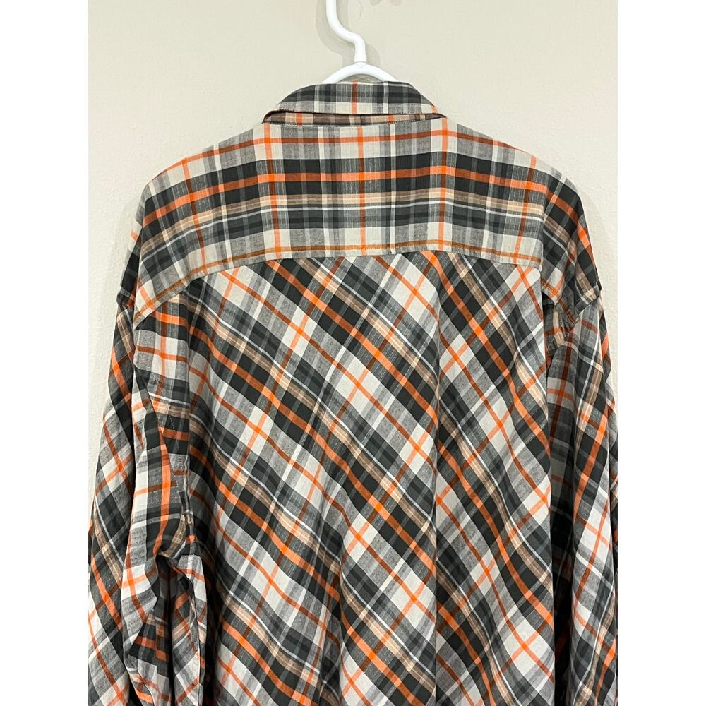 Phat Farm 3XL Plaid Snap Button Shirt Y2K Streetwear Oversized - Picture 7 of 13
